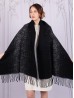 Galaxy Reversible Cape W/Fringe